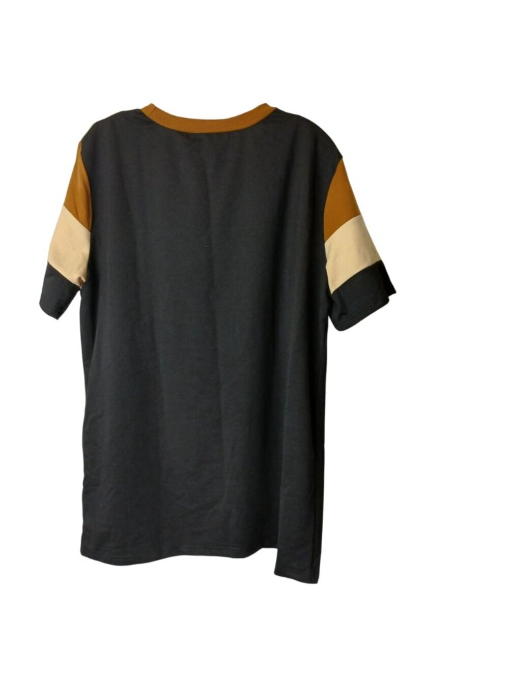 BabioBoa Mens L Colorblock Shirt Polyester Spandex Crewneck Short Sleeve NWT #I2 - Picture 3 of 9